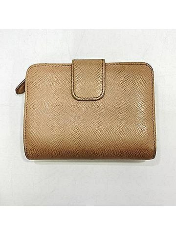Prada PRADA Saffiano Bifold Wallet Beige 1ML018 (view 2)