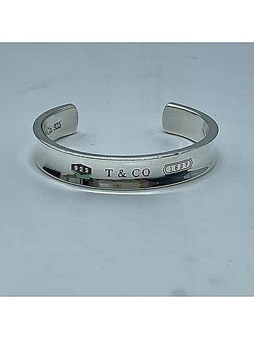 Tiffany & Co. Tiffany & Co. 1837 Narrow Cuff 925 Silver Bangle (view 1)
