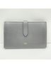 Céline 100% Leather Blue Gray CELINE Large Strap Wallet, Bi-fold Gray One size - photo 1