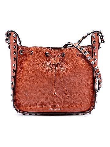 Valentino Grained Calfskin Rockstud Bucket Bag (view 1)