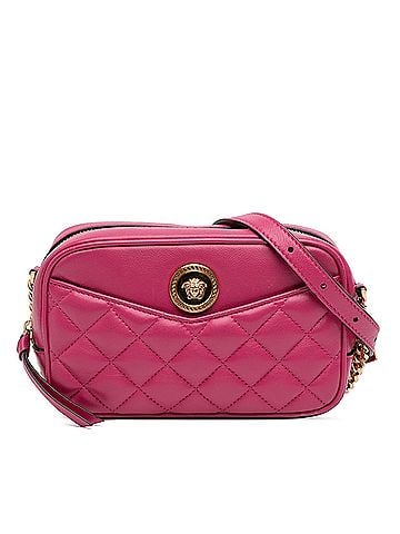 Versace Quilted Lambskin La Medusa Camera Bag (view 1)