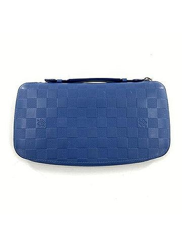 Louis Vuitton LOUIS VUITTON Infini Atoll N41396 Long Wallet Travel Case Damier Blue Louis Vuitton (view 1)