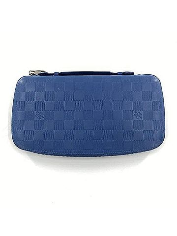 Louis Vuitton LOUIS VUITTON Infini Atoll N41396 Long Wallet Travel Case Damier Blue Louis Vuitton (view 2)
