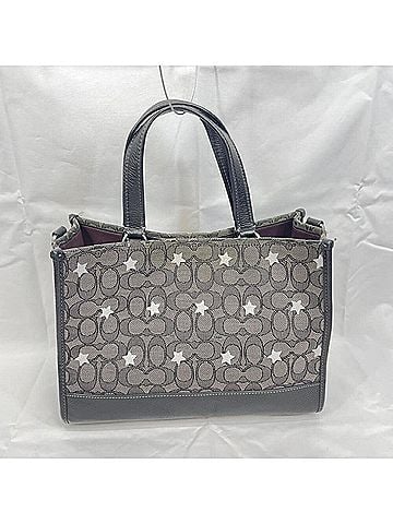 Coach COACH Dempsey Carryall Signature Jacquard Star Tote Bag CO977 (view 2)