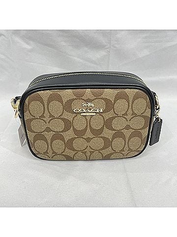 Coach COACH Signature Mini Jamie Camera Bag Shoulder Beige (view 1)