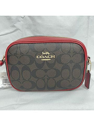 Coach COACH Signature Mini Jamie Camera Bag Shoulder Red (view 1)