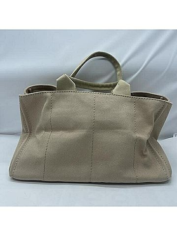 Prada PRADA Canapa Tote Bag, Size L, Beige, BM1872 (view 2)