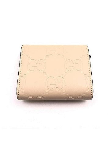 Gucci GUCCI GG Emblem Double G Medium Wallet, 772793, Beige (view 2)