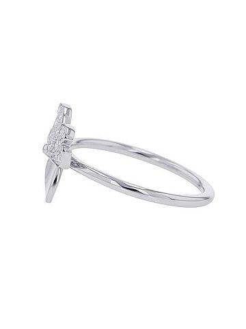 Tiffany & Co. Tiffany & Co. Paper Flower Ring with Diamonds, Pt950 Platinum, Size: Approx. 14 (view 2)