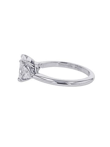 Tiffany & Co. Tiffany & Co. ring with 1.09ct diamonds, Pt950 platinum, size approximately 8, GIA certified. (view 2)