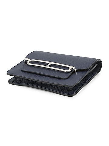 Hermès Hermes wallet, Roulis Verso, Blue Nuit, Zanzibar, Evercolor, Z stamp. (view 2)