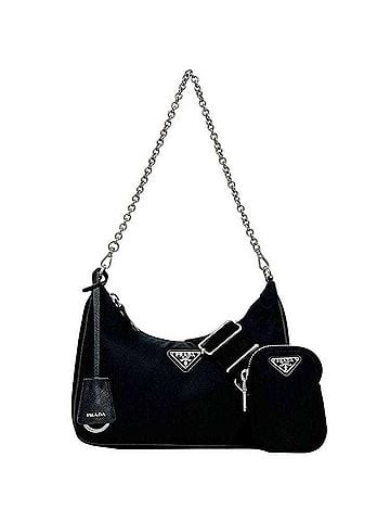 Prada Prada Pouch 2-way Bag Black NERO RE NYLON 1BH204 Shoulder Nylon 255 PRADA (view 2)