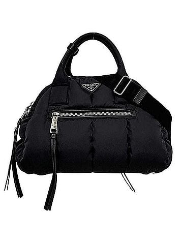 Prada Prada 2-way bag, bomber style, black NERO RE NYLON BL0881, Boston nylon, 158 PRADA (view 1)