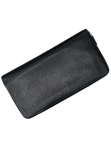 Prada Prada Round Long Wallet Organizer Black NERO 2ML220 Saffiano Leather 107 PRADA (view 1)