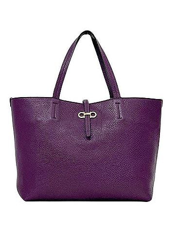 Salvatore Ferragamo Salvatore Ferragamo Tote Bag, Purple, Gancini Design, FJ-21 C-391, Leather. (view 2)