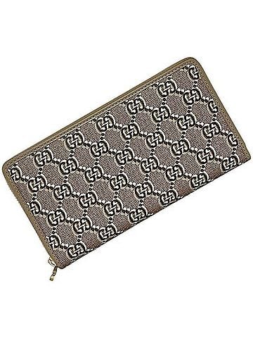 Gucci Gucci Round Long Wallet, Beige, GG Shadow, 795048, Unused, PVC Leather, 525040 GUCCI (view 1)
