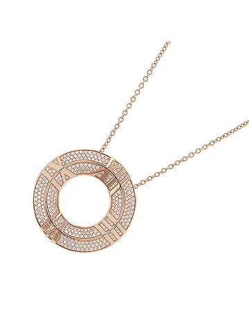 Tiffany & Co. Tiffany & Co. Atlas X Closed Circle Diamond Necklace, 0.57ct Total, 18K Pink Gold. (Tiffany Pendant) (view 1)