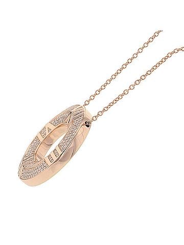 Tiffany & Co. Tiffany & Co. Atlas X Closed Circle Diamond Necklace, 0.57ct Total, 18K Pink Gold. (Tiffany Pendant) (view 2)