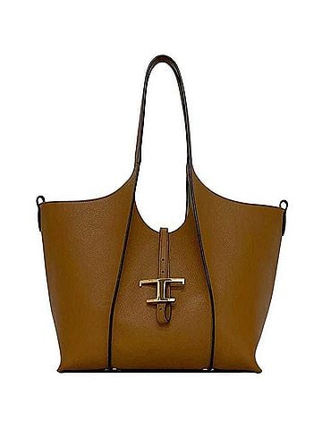 Tod's Tod's T-Timeless Medium Tote Bag, Brown, Leather, XBWTSBA0300Q8ES410 (view 2)