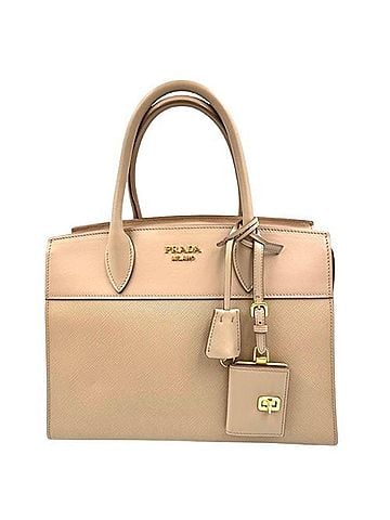 Prada PRADA Saffiano Esplanade Leather Handbag (view 1)