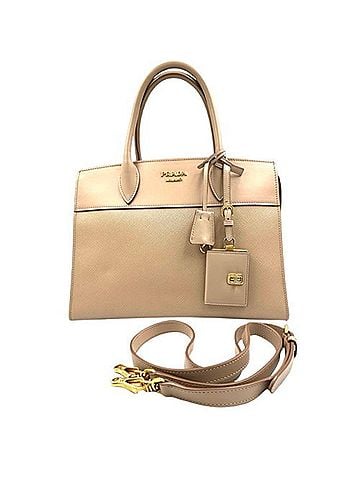 Prada PRADA Saffiano Esplanade Leather Handbag (view 2)