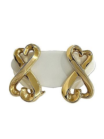 Tiffany & Co. Tiffany & Co. Paloma Picasso Double Loving Heart 750 18K Gold Earring Set (9.87g) (view 1)