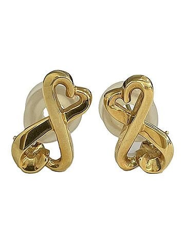 Tiffany & Co. Tiffany & Co. Paloma Picasso Double Loving Heart 750 18K Gold Earring Set (9.87g) (view 2)