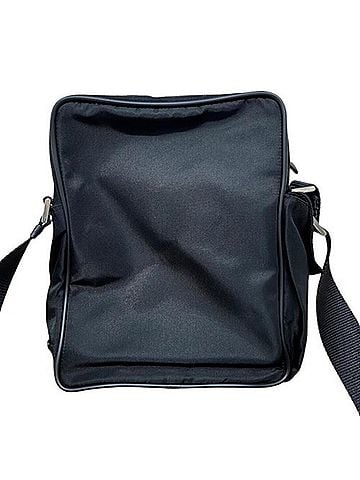Prada PRADA Nylon V406 Black Shoulder Bag with Triangular Plate (view 2)