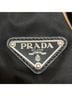 Prada 100% Nylon Black PRADA Nylon V406 Black Shoulder Bag with Triangular Plate One size - photo 6