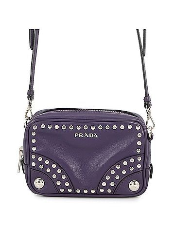 Prada Prada Shoulder Bag Camera Studded Leather 1N1674 PRADA Handbag (view 1)