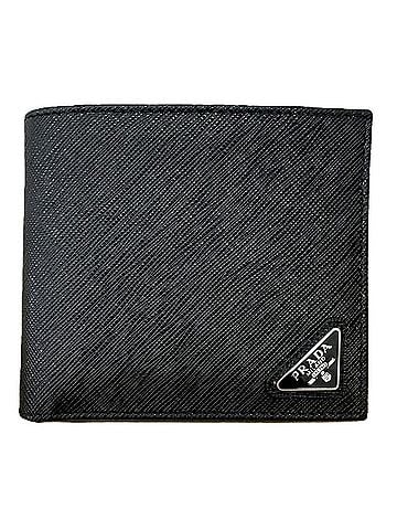 Prada PRADA Saffiano Bi-fold Wallet, Black (Model 2M0738) (view 1)
