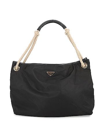 Prada Prada Mariner Large Shoulder Bag, Re-Nylon, 1BC244, Black, Handbag (view 1)