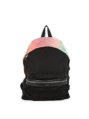 Yves Saint Laurent Yves Saint Laurent Saint Laurent Paris City Backpack, Nylon, 465448, Black; Handbag, SAINT LAURENT PARIS (view 1)