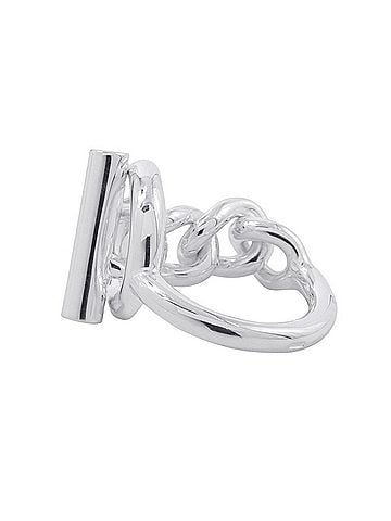 Hermès Hermes Croisette MM ring, SV925 silver, ring. HERMES ring. (view 2)