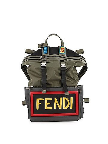 Fendi Fendi Backpack Nylon Leather 7VZ037 SIU FENDI with Seat Handbag Men's (view 1)