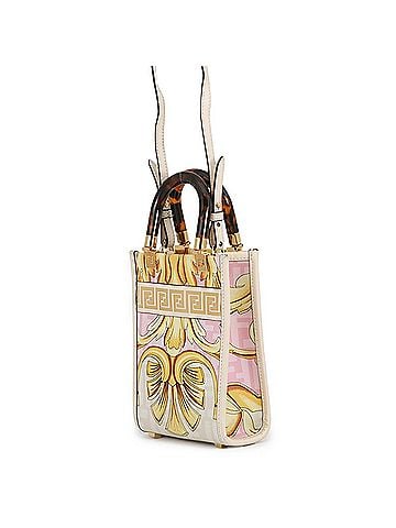 Fendi Fendi Handbag Fenderche Sunshine Shopper Mini Canvas 8BS051 2-way Shoulder Bag Versace Collaboration FENDI (view 2)