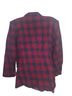 Gianni Plaid Burgundy Purple Yellow Blazer Size S - photo 2