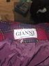 Gianni Plaid Burgundy Purple Yellow Blazer Size S - photo 3