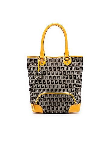Fendi Zucchino Canvas Chef Front Pocket Shopping Tote (view 1)
