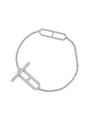 Hermès Hermes Bracelet Everchaine d'Ancre Diamond 54P Total 0.37ct 18KWG White Gold Size ST HERMES Chaine (view 1)