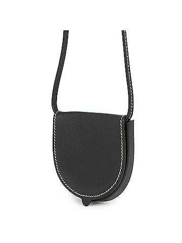 Loewe Loewe Shoulder Wallet/Coin Purse Heel Pouch Mini Calf Leather 109.54.T15 LOEWE Coin Black WALLET (view 2)