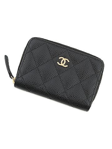 Chanel Chanel Wallet/Coin Purse Matelassé Coco Mark Classic Zip Coin Caviar Skin AP0216 CHANEL Wallet Black WALLET (view 1)
