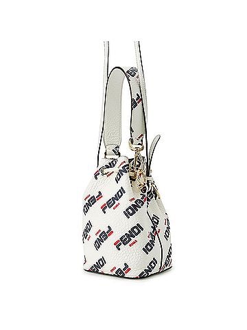 Fendi Fendi Montresor Mini Handbag, FILA Collaboration, Leather, 8BS010, FENDI 2-way Shoulder Bag, Handbag for Women, (view 2)