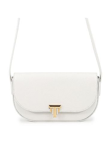 Tiffany & Co. Tiffany & Co. Shoulder Bag, T-Deco Leather, White; Handbag for Women. (view 1)