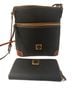 Dooney & Bourke 100% Leather Black Brown Leather Crossbody Bag One size - photo 1