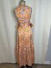 Sachin + Babi 100% Polyester Floral Multi Color Orange Pink Black Casual Dress Size 0 - photo 4