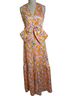 Sachin + Babi 100% Polyester Floral Multi Color Orange Pink Black Casual Dress Size 0 - photo 1