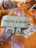 Sachin + Babi 100% Polyester Floral Multi Color Orange Pink Black Casual Dress Size 0 - photo 5