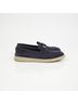 Prada 100% Leather Blue Triangular Logo Loafer Size Size EU 36 - photo 3