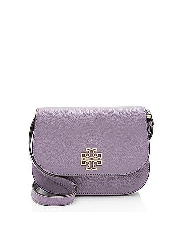 Tory Burch Tory Burch Leather Britten Saddle Small Crossbody (view 1)